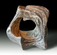 SCENT OF PIPE TOBACCO (Olor a tabaco de pipa) by Juan Ramon Gimeno - 5-8 "x 13. 3-4 x  17“ Ceramic Sculpture 
